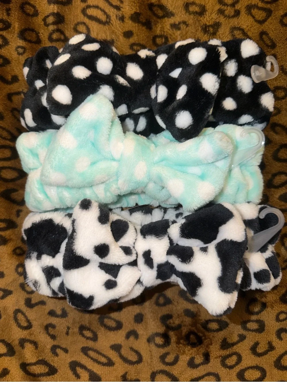 3 Plush Spa Headbands